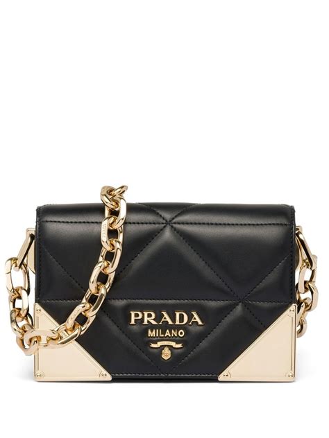 prada quilted black bag